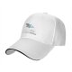 Black Baseball Cap With Shark Graphic And Dolphin Text Print