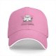 Black baseball cap with cute smiling ghost graphic