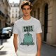 Olive T-Shirt With Free Hugs Monster Graphic Print