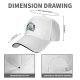 Black Baseball Cap With White Wolf And Moon Graphic Design