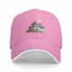 Black Baseball Cap With 'King Club' Cartoon Character Print