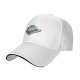 Black Baseball Cap with Sushi Tray Graphic Print