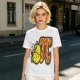 Olive green t-shirt with pear pi pie graphic design
