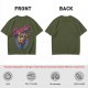 Olive Chocobo Graphic T-Shirt with Retro 80s Style Print
