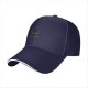 Black Baseball Cap With Grumpy Black Cat Graphic Design