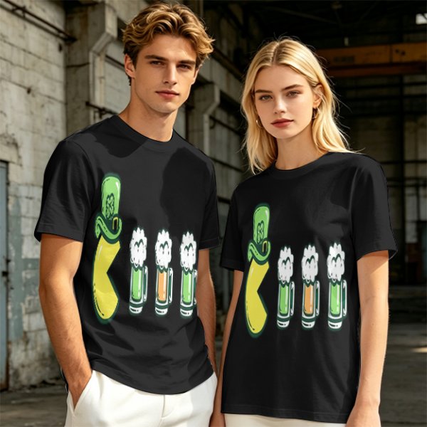 St. Patrick's Day Beer and Leprechaun Hat Graphic T-Shirt