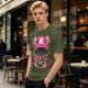 Olive T-Shirt with Tony Tony Chopper Lion Art Print