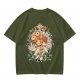 Olive T-shirt with Princess Mononoke Forest Spirit Art Print