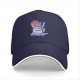 Black Baseball Cap With Raccoon I Love Trash Graphic