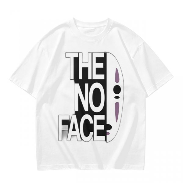 Olive T-shirt with The No Face graphic print