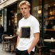 Olive Green T-Shirt With Distressed Retro TV Graphic Print