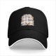 Black Baseball Cap With Domestic Cat Behavior Illustrations