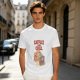 Catflix and Chill Orange Cat Watching TV Graphic T-Shirt