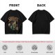Olive t-shirt with Side Quest fantasy adventure graphic print