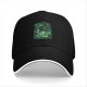 Black Baseball Cap With Anime Swordsman Green Graphic Print