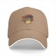 Black baseball cap with autumn Totoro graphic design