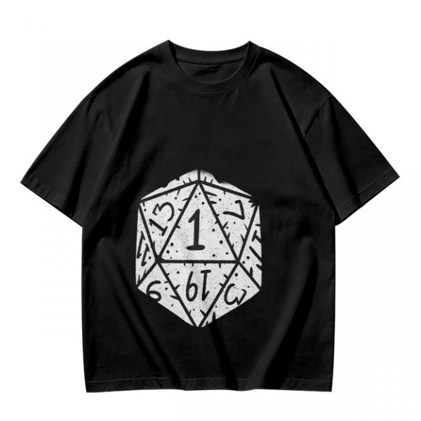 Olive T-Shirt With D20 Nat 1 Critical Fail Print