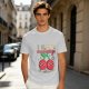 Olive Graphic T-Shirt With I HATE mood swings Cherry Print