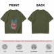 Olive T-Shirt With Cookie Monster Cookie Jar Graphic