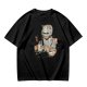 Olive Green T-Shirt With Cat In Robot Helmet Graphic Print