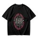 Olive T-shirt with Dancing Skeletons and 'Dance Your Problems Away' Text