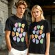Olive T-shirt with Princess Bride themed conversation heart candies