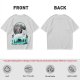 Olive T-Shirt With Wolf Warrior And Moon Forest Art Print