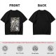 Olive Anime Graphic T-Shirt With Fist And Lightning Artwork