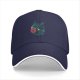 Black baseball cap with cute dragon reading a book graphic