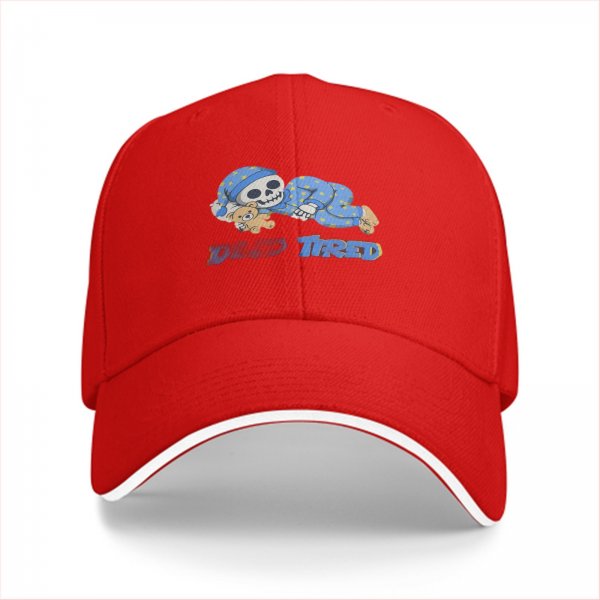 Dead Tired Sleeping Skeleton Baseball Cap