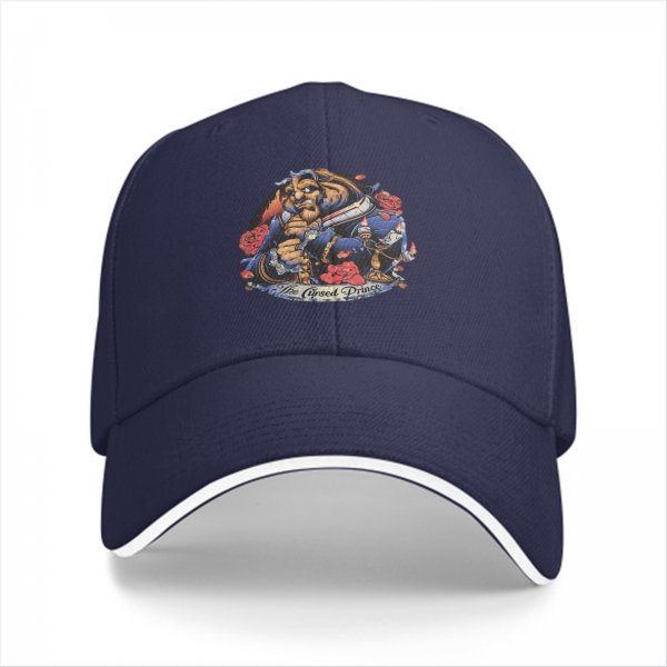 Black Baseball Cap Featuring The Cursed Prince Beast Artwork
