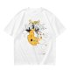 Olive t-shirt with sweet dreams cheese moon and mouse graphic