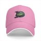 Black Baseball Cap With Cute Witch Frog Graphic Design