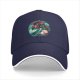 Black Baseball Cap With Mermaid And Pearl Shell Graphic