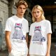 Olive T-shirt with Cute Raccoon Wearing Red Bow Graphic