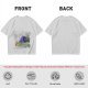 Olive T-Shirt with Witch Hat and Broom Halloween Graphic