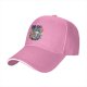Black Baseball Cap With Ramen Raccoon Graphic Print