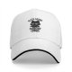 Black baseball cap with 'Guess What Nobody Cares' cat graphic