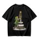 Olive Green T-Shirt With Link Reaching For The Master Sword