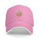 Black baseball cap with sloth holding coffee and 'doing' text