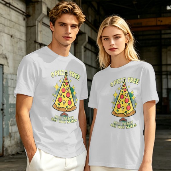 O Pizza Tree How Tasty Are Your Slices Funny Graphic T-Shirt