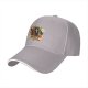 Black baseball cap with coffin ghost floral 'Get In Loser' print