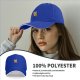 Black Baseball Cap With Cute Orange Cartoon Cat Graphic