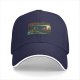 Black Baseball Cap with Night Diner Scene Art Print