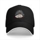 Black baseball cap with Ghostface 'Talk Spooky To Me' horror print