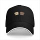 Black Baseball Cap With Cute Bread Slice Friends Graphic