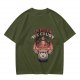 Olive T-Shirt With 'In Pizza We Crust' Pizza Dog Graphic