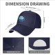 Black Baseball Cap With Cute Kawaii Light Blue Jellyfish Print