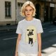 Olive T-Shirt With Ghost Holding Black Cat Graphic