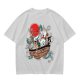 Studio Ghibli Characters Boat Graphic Olive T-Shirt